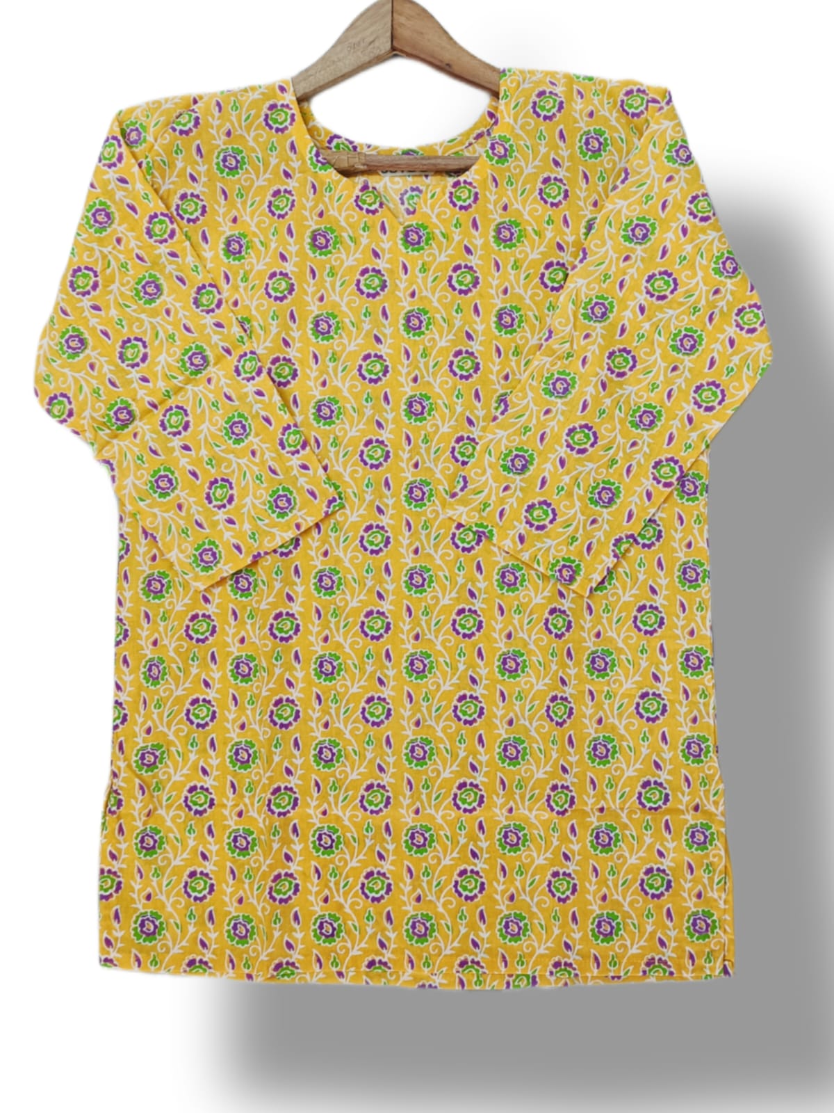 PRINTED COTTON SHORT KURTI